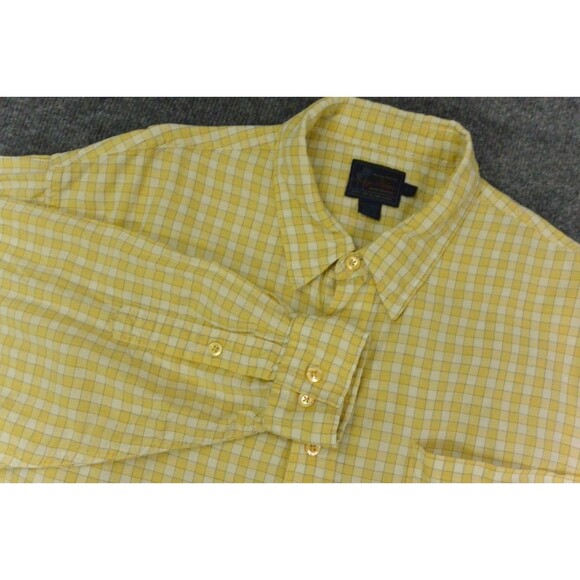Tommy Bahama Shirt Mens XL Yellow‎ Indigo Palms - Picture 1 of 9